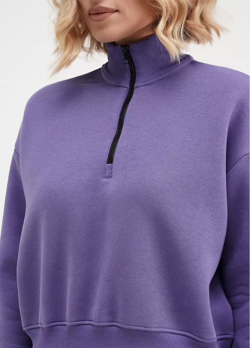 Світшот на блискавці SPORT STYLE 4416/170 plum (фіолетовий)