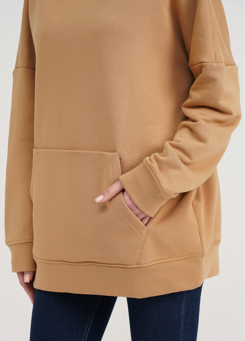 Худи из хлопка STREET STYLE 4414/160 mustard (бежевый)