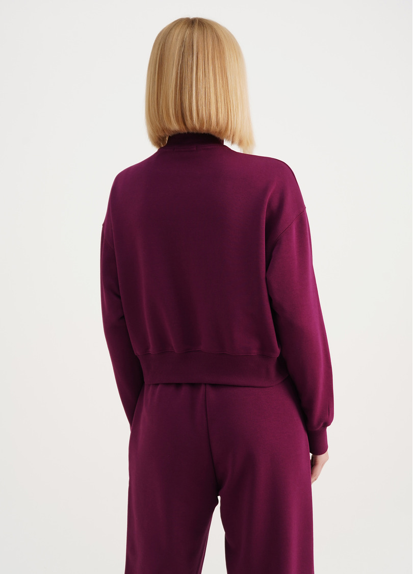 Світшот на блискавці з трьохнитки STREET STYLE 4416/160 magenta purple (фіолетовий)