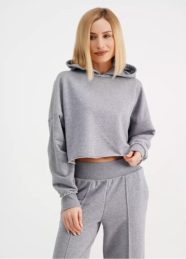 salsationウェア　Grey T415.Hooded Sweater STREET-STYLE-4418-160-grey-