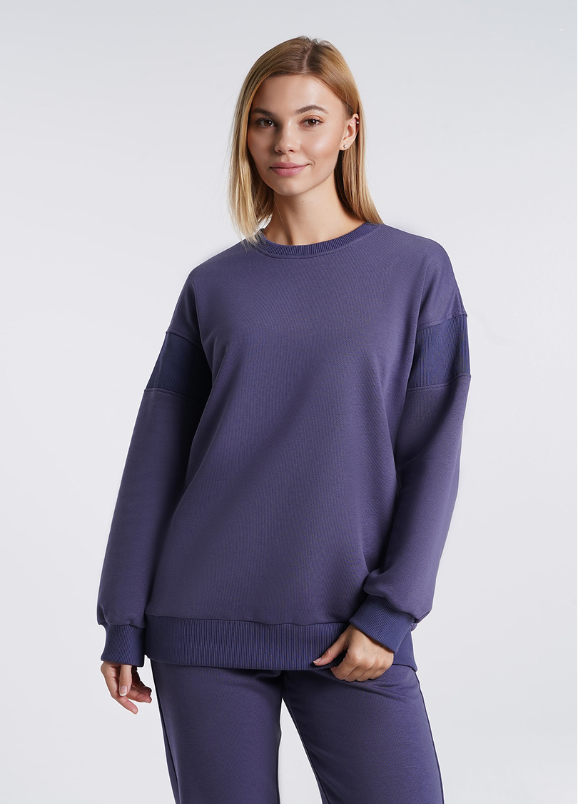 Хлопковый свитшот STREET STYLE 4423/160 jeans (фиолетовый)