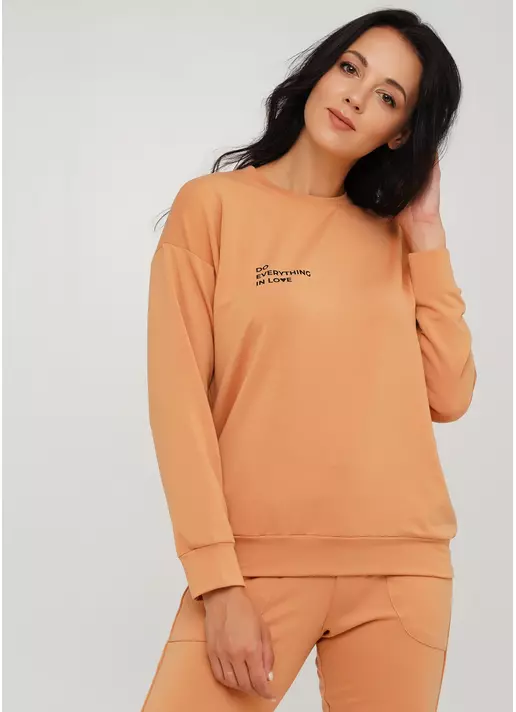 Женский спортивный свитшот SWEATSHIRT SPORT 4408/010 (карамельный)