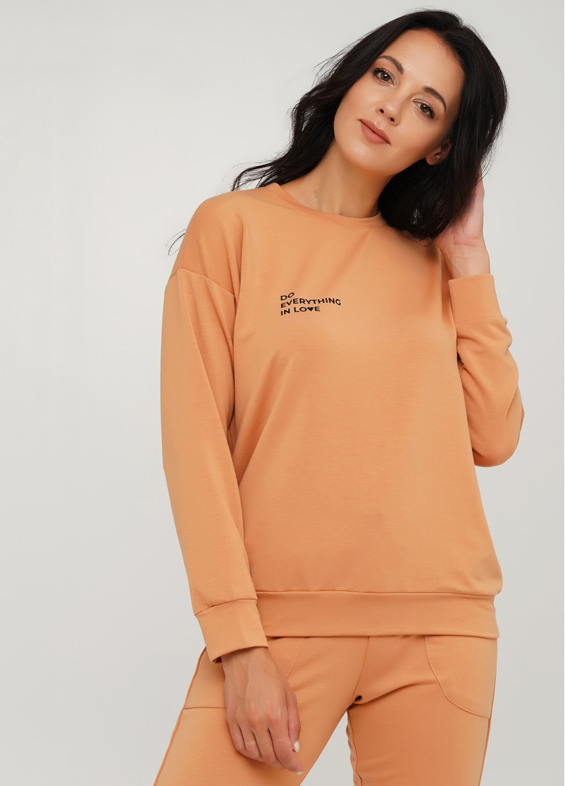 Женский спортивный свитшот SWEATSHIRT SPORT 4408/010 (карамельный)