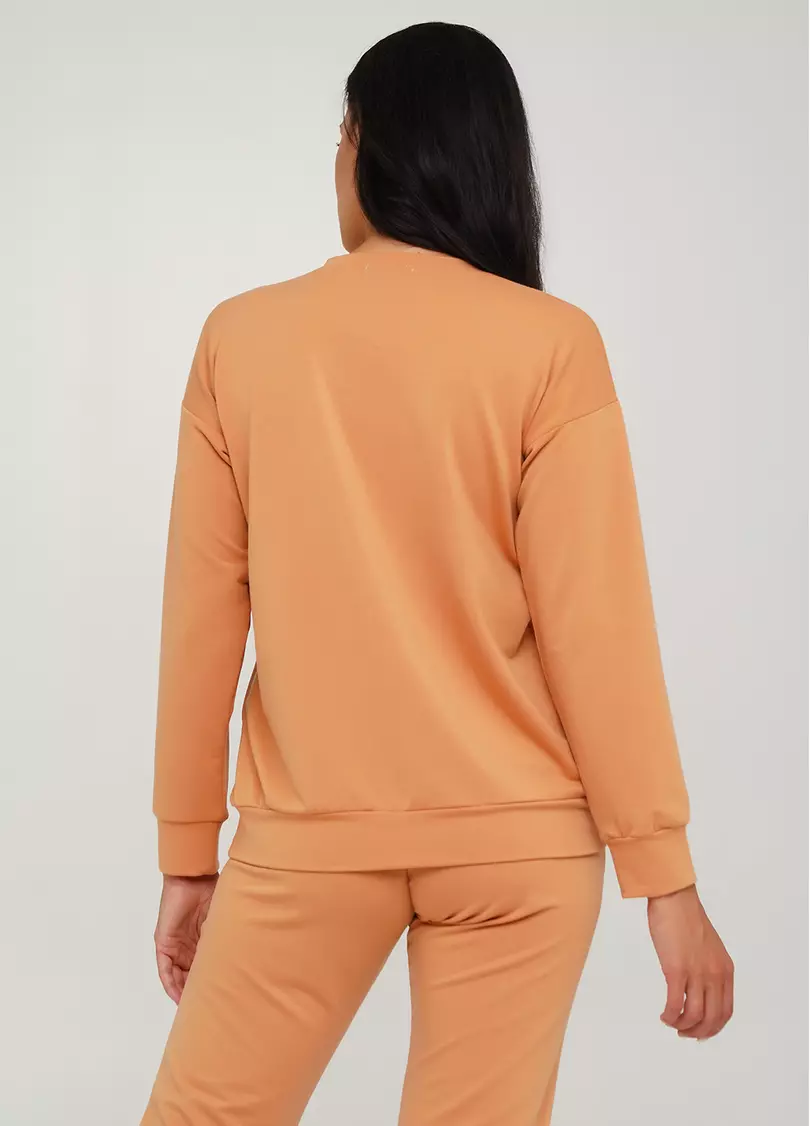 Женский спортивный свитшот SWEATSHIRT SPORT 4408/010 (карамельный)