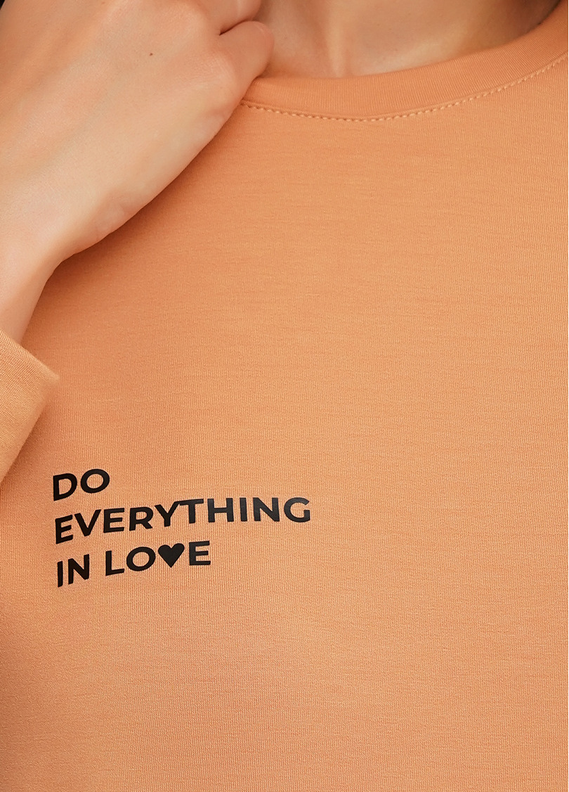 Женский спортивный свитшот SWEATSHIRT SPORT 4408/010 (карамельный)