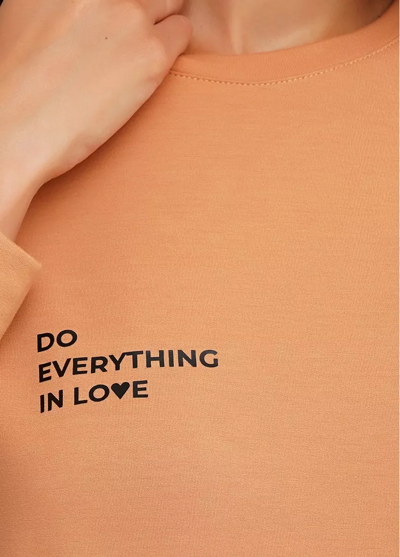 Женский спортивный свитшот SWEATSHIRT SPORT 4408/010 (карамельный)