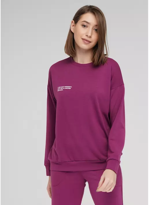 Женский спортивный свитшот SWEATSHIRT SPORT 4408/010 (фуксия)