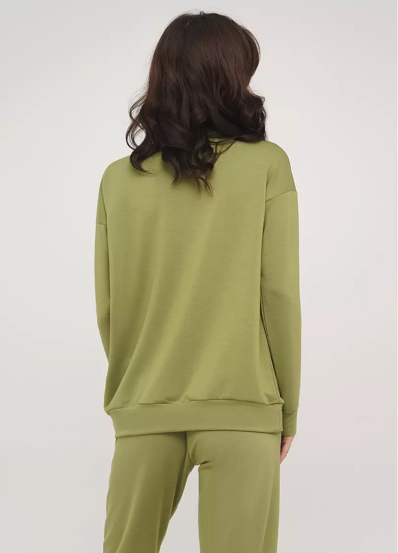 Женский спортивный свитшот SWEATSHIRT SPORT 4408/010 (хаки)