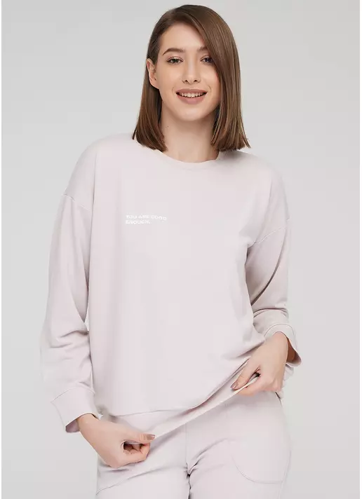 Женский спортивный свитшот SWEATSHIRT SPORT 4408/010 (бежевый)
