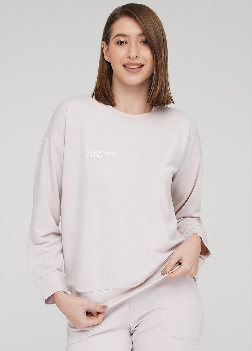 Женский спортивный свитшот SWEATSHIRT SPORT 4408/010 (бежевый)