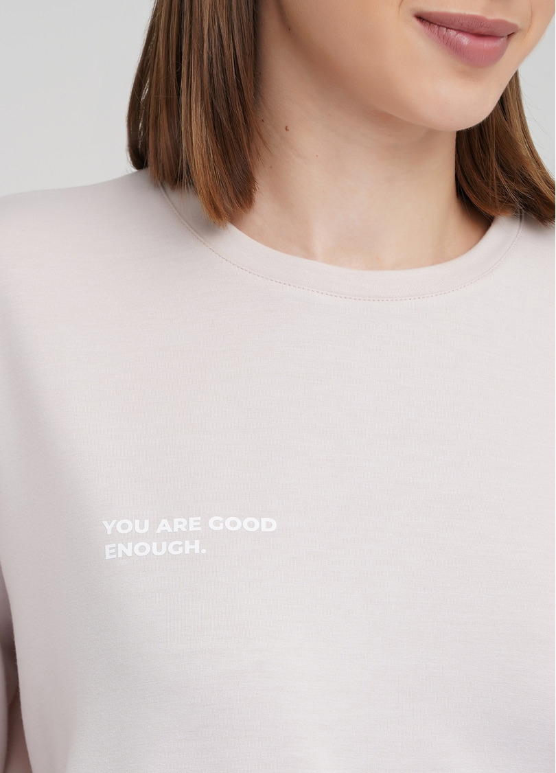 Женский спортивный свитшот SWEATSHIRT SPORT 4408/010 (бежевый)