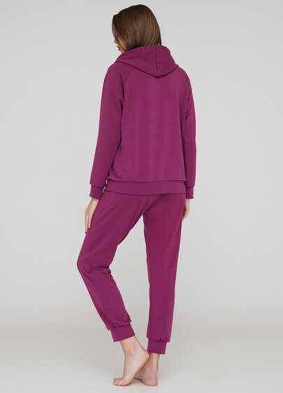 Женский спортивный свитшот с капюшоном SWEATSHIRT SPORT 4409/010 fucsia (фуксия)
