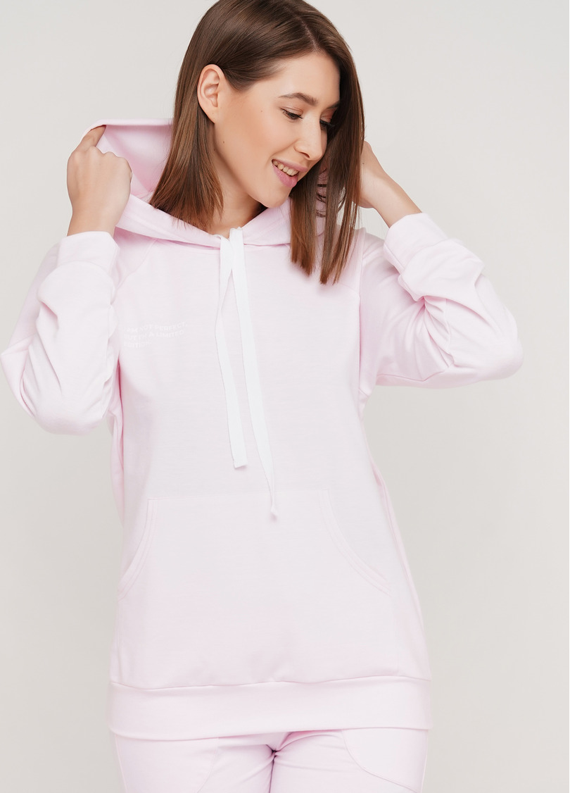 Женский спортивный свитшот с капюшоном SWEATSHIRT SPORT 4409/010 (нежно-розовый)