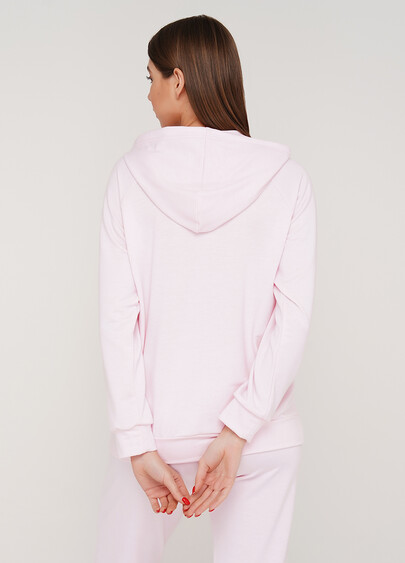 Женский спортивный свитшот с капюшоном SWEATSHIRT SPORT 4409/010 (нежно-розовый)