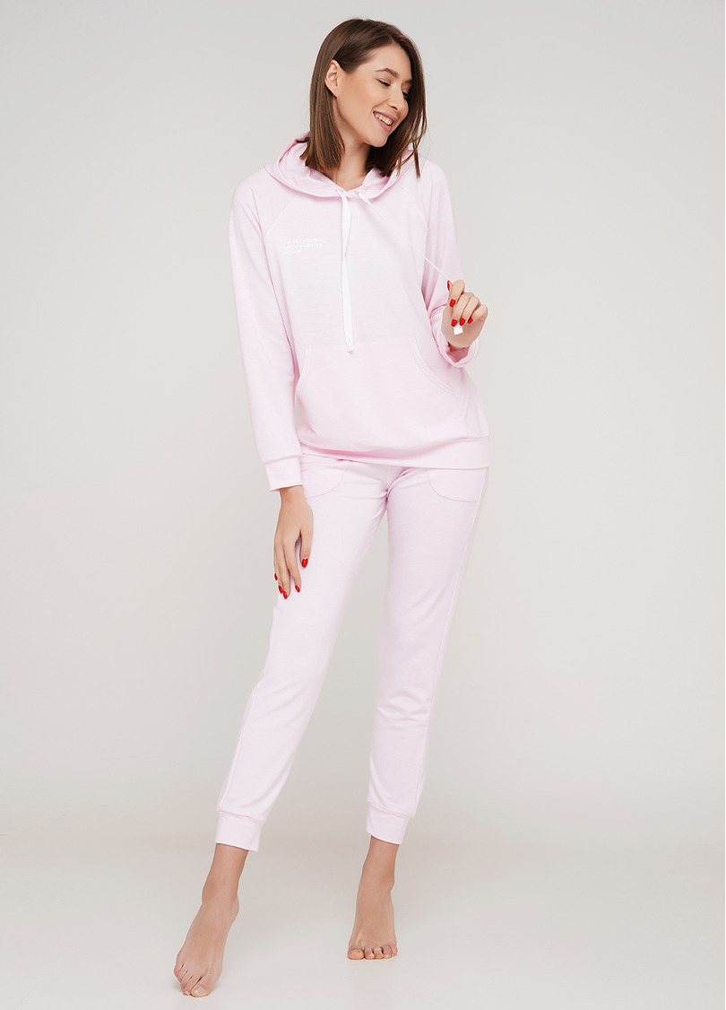 Женский спортивный свитшот с капюшоном SWEATSHIRT SPORT 4409/010 (нежно-розовый)