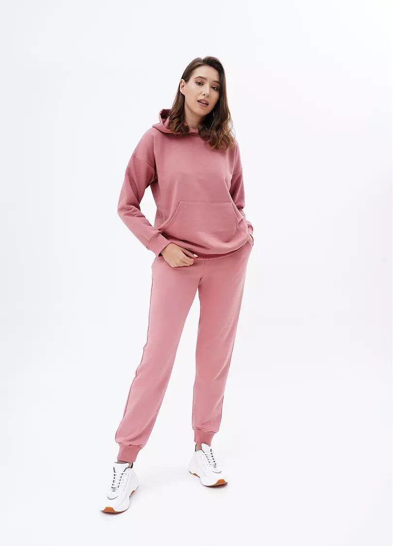 Базовое худи из плотного хлопка SWEATSHIRT SPORT 4409/160 french rose (розовый)