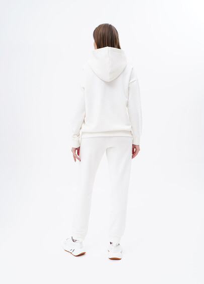 Базовое худи из плотного хлопка SWEATSHIRT SPORT 4409/160 milk (белый)