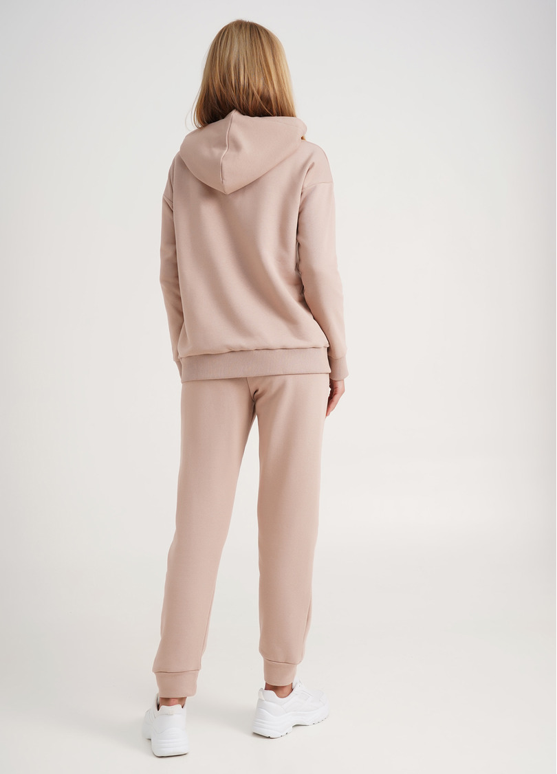 Базове худі з щільної бавовни SWEATSHIRT SPORT 4409/160 mokko (бежевий)