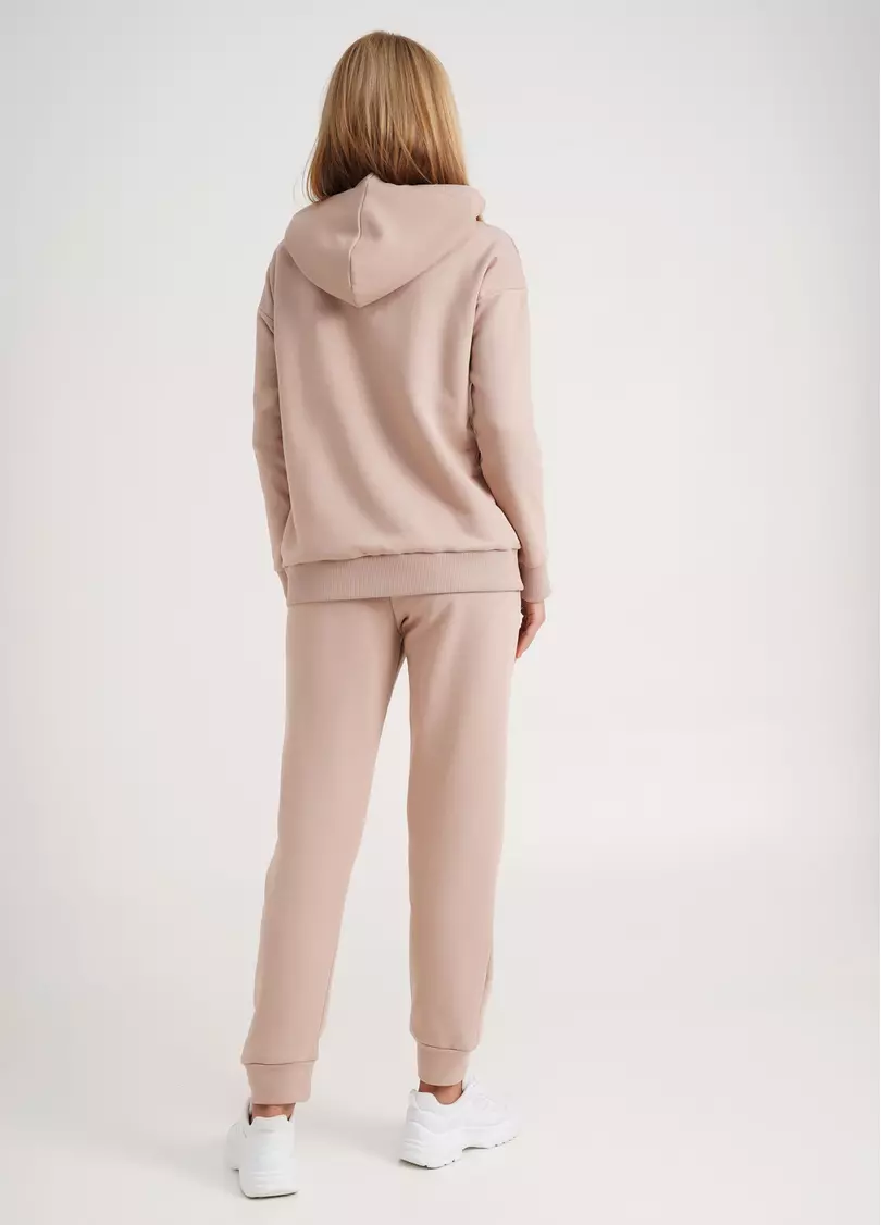 Базове худі з щільної бавовни SWEATSHIRT SPORT 4409/160 mokko (бежевий)