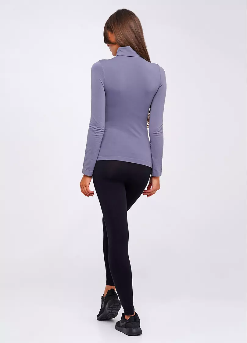 Женская бесшовная водолазка с высоким воротом DOLCEVITA MANICA LUNGA (серый)