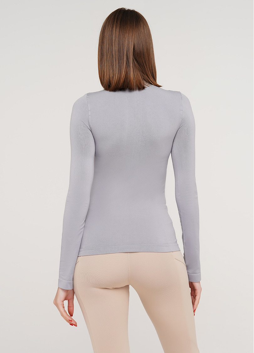 Женская бесшовная водолазка с высоким воротом DOLCEVITA MANICA LUNGA (светло-серый)