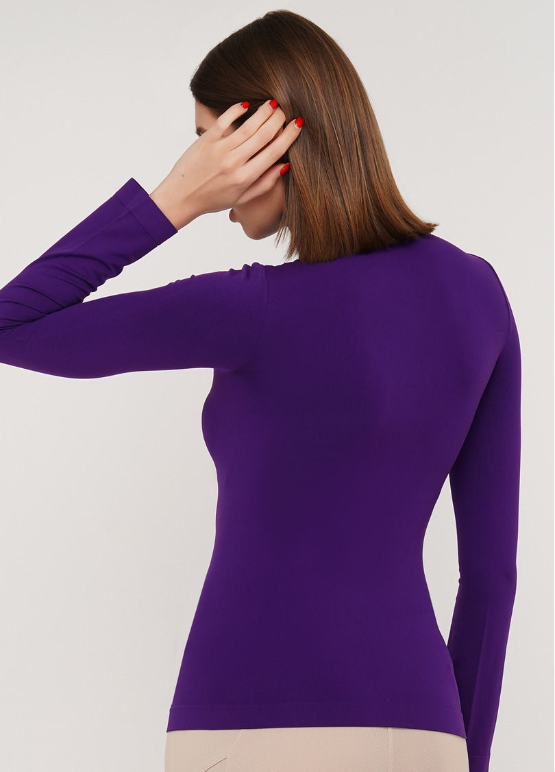 Женская бесшовная водолазка с высоким воротом DOLCEVITA MANICA LUNGA (фиолетовый)