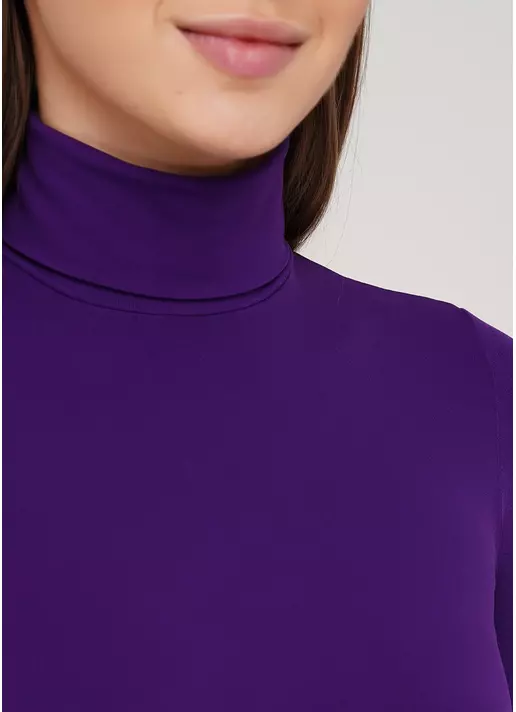 Женская бесшовная водолазка с высоким воротом DOLCEVITA MANICA LUNGA (фиолетовый)