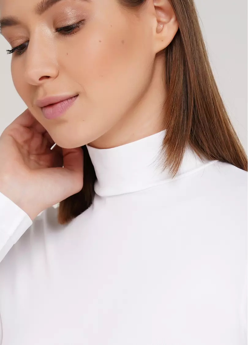 Водолазка з коміром безшовна LUPETTO MANICA LUNGA (білий)