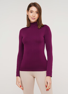 Водолазка с воротом бесшовная LUPETTO MANICA LUNGA magenta purple (фиолетовый)
