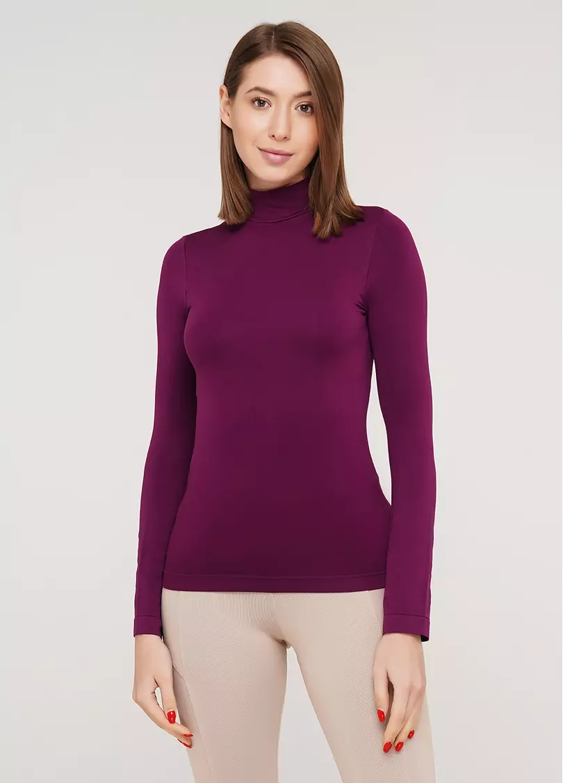 Водолазка з коміром безшовна LUPETTO MANICA LUNGA magenta purple (фіолетовий)