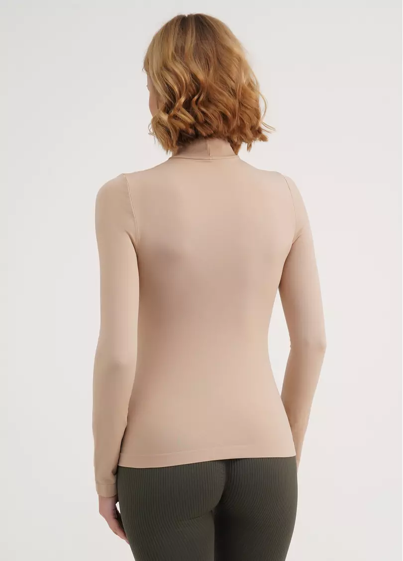 Водолазка з коміром безшовна LUPETTO MANICA LUNGA naturale (бежевий)