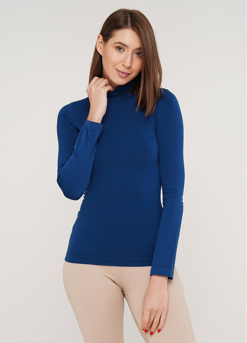 Водолазка с воротом бесшовная LUPETTO MANICA LUNGA (синий)