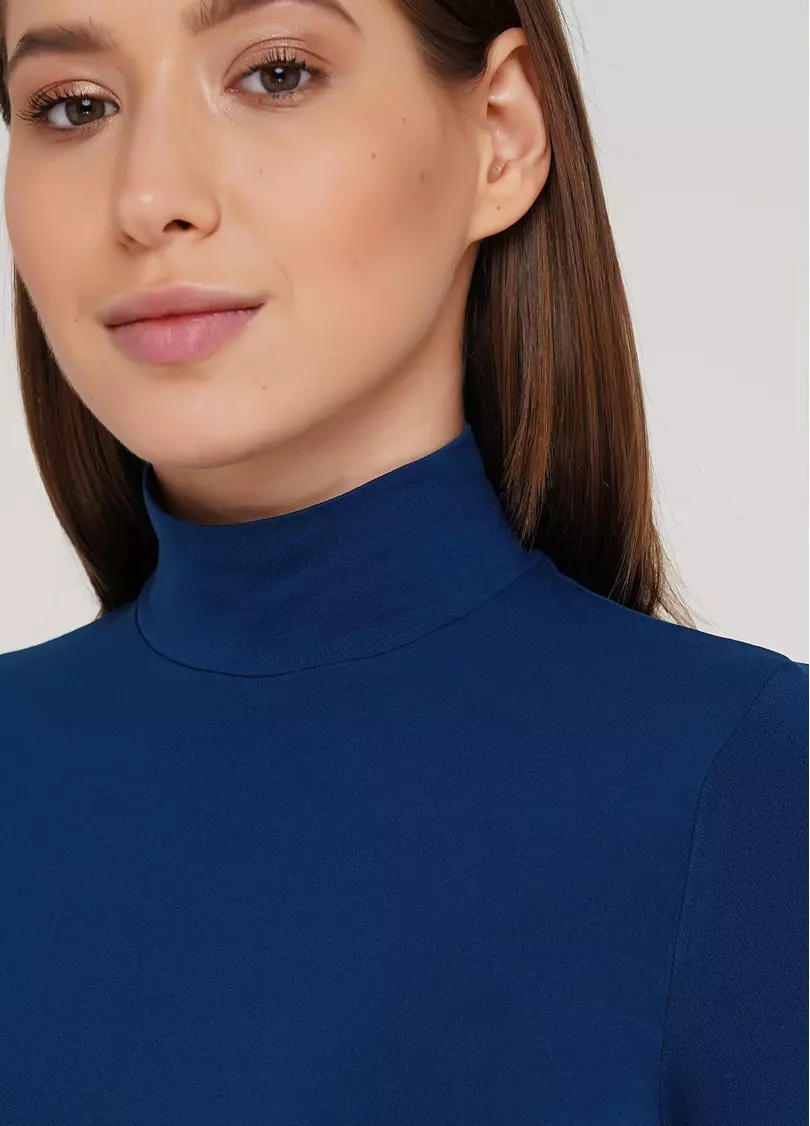 Водолазка с воротом бесшовная LUPETTO MANICA LUNGA (синий)