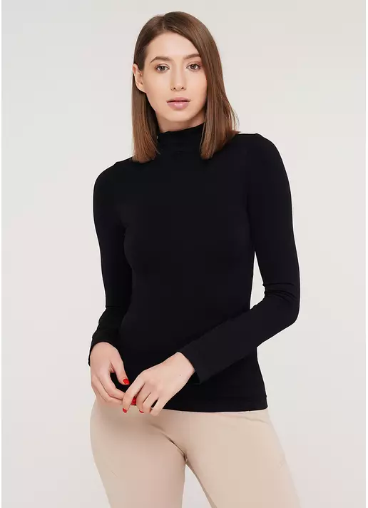 Водолазка с воротом бесшовная LUPETTO MANICA LUNGA (черный)