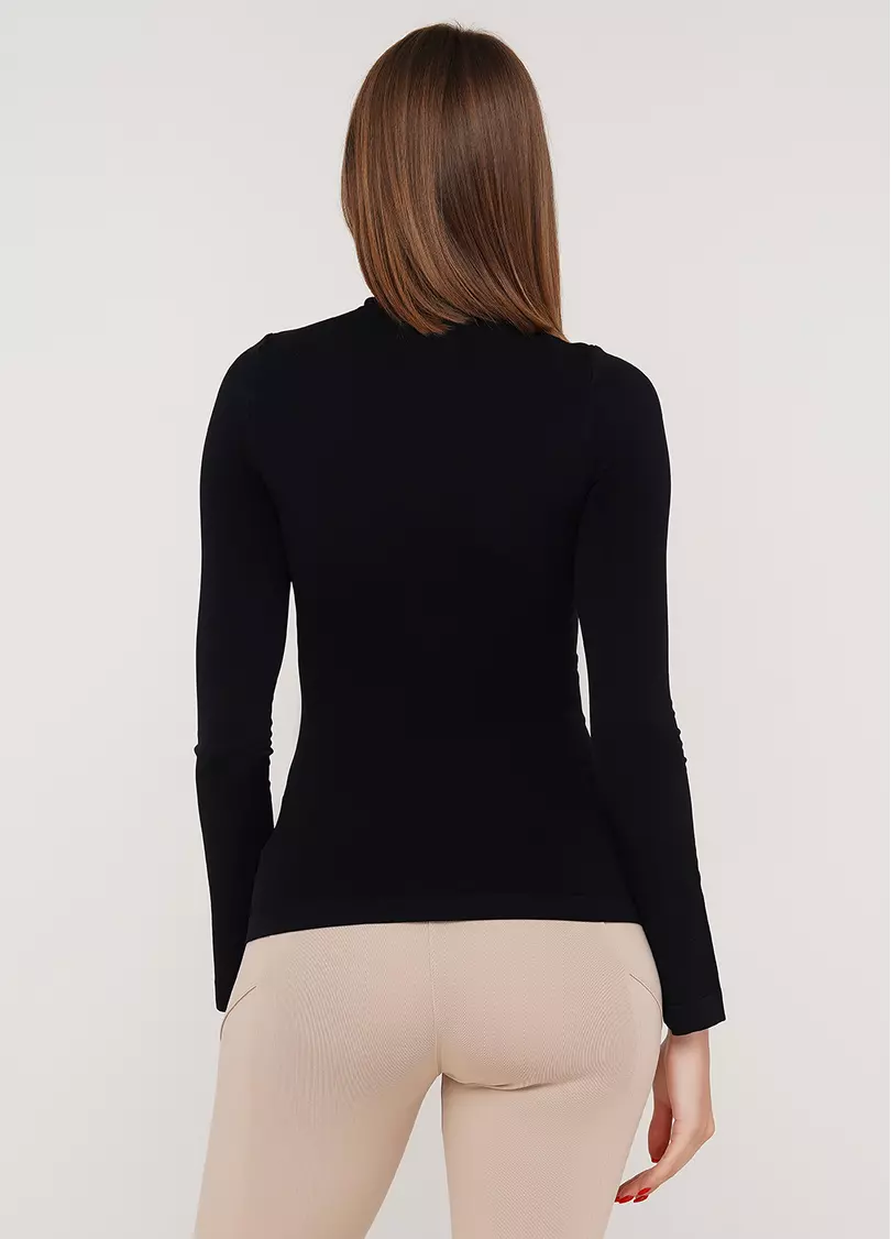 Водолазка з коміром безшовна LUPETTO MANICA LUNGA (чорний)