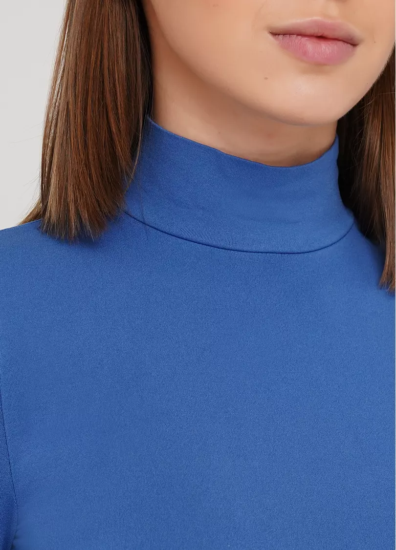 Водолазка с воротом бесшовная LUPETTO MANICA LUNGA (голубой)