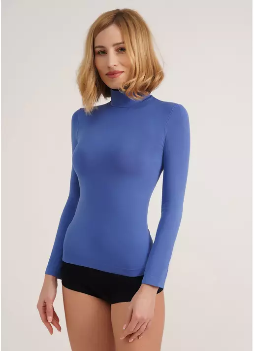 Водолазка с воротом бесшовная LUPETTO MANICA LUNGA skydiver (синий)