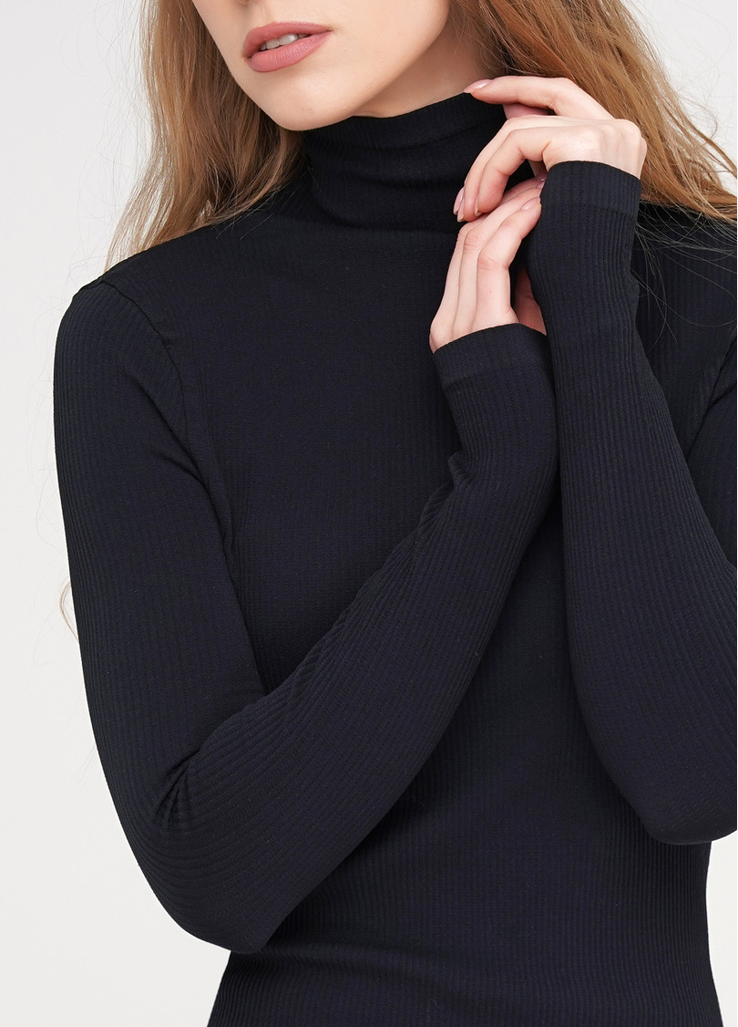 Класична водолазка в рубчик LUPETTO RIB nero (чорний)