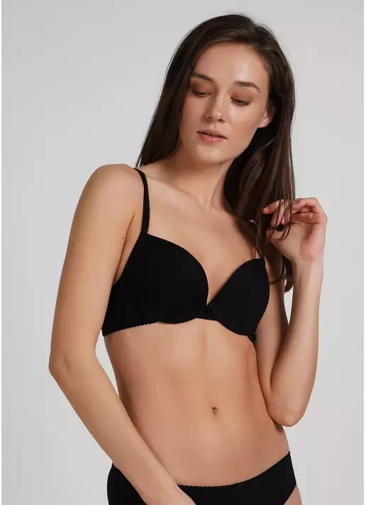 Бюстгальтер из хлопка Basic cotton 1106/60 black (черный)