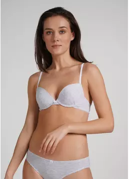 Бюстгальтер из хлопка Basic cotton 1106/60 grey melange (серый)