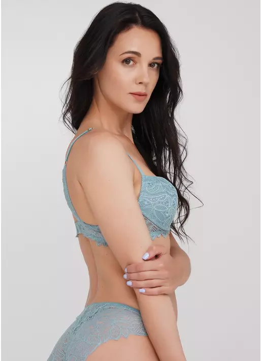 Бюстгальтер пуш-ап с кружевом Blue forest 1110/31 (мятный)