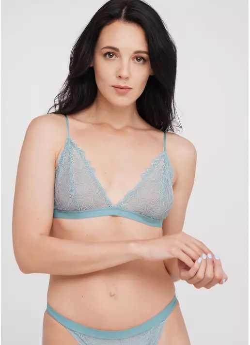 Бралетт кружевной на тонких бретелях Blue forest 1605/31 (мятный)