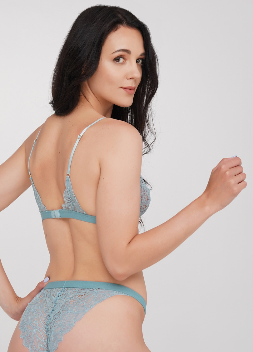 Бралетт кружевной на тонких бретелях Blue forest 1605/31 (мятный)
