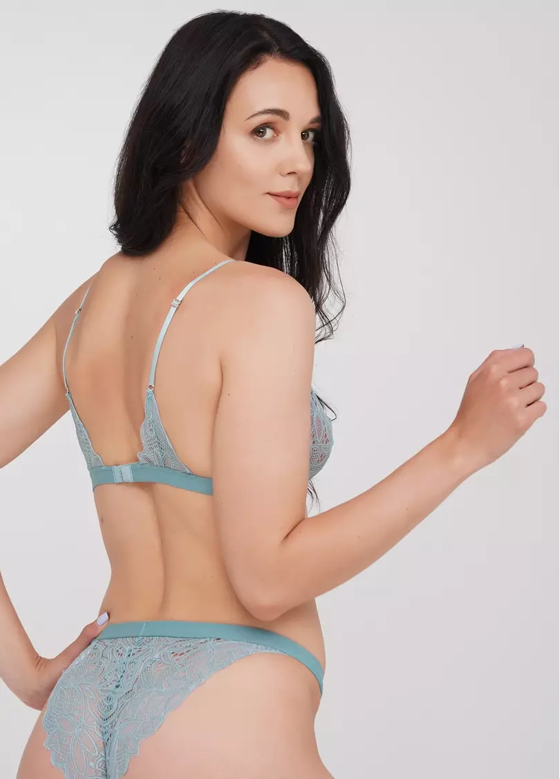 Бралетт кружевной на тонких бретелях Blue forest 1605/31 (мятный)