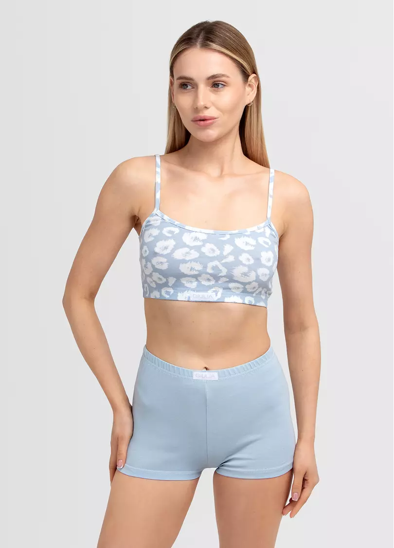 Топ бавовняний COTTON BLOOM 4112/60 ballad blue leo (блакитний)