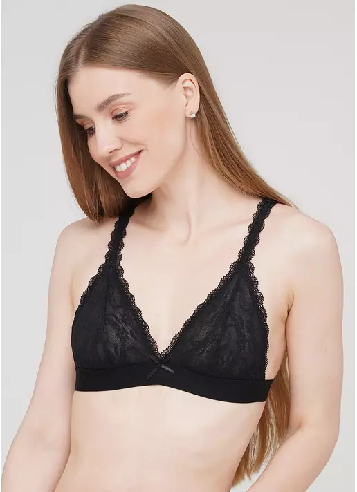 Бюстгальтер бралетт с треугольной чашкой Carmelita 1601/31 (черный)