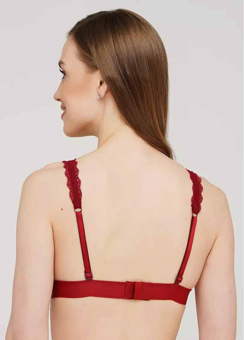 Бюстгальтер бралетт с треугольной чашкой Carmelita 1601/31 (бордовый)