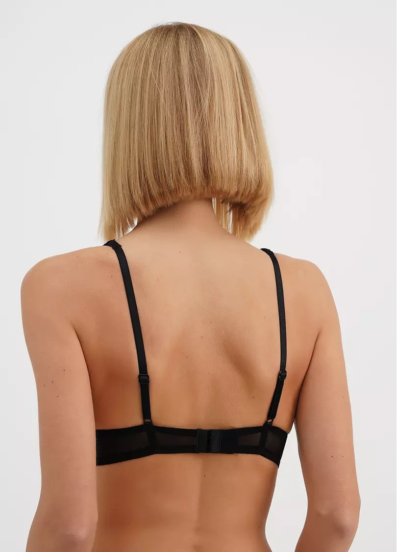 Бюстгальтер из кружева с вырезом халтер Diana 1232/01N black (черный)