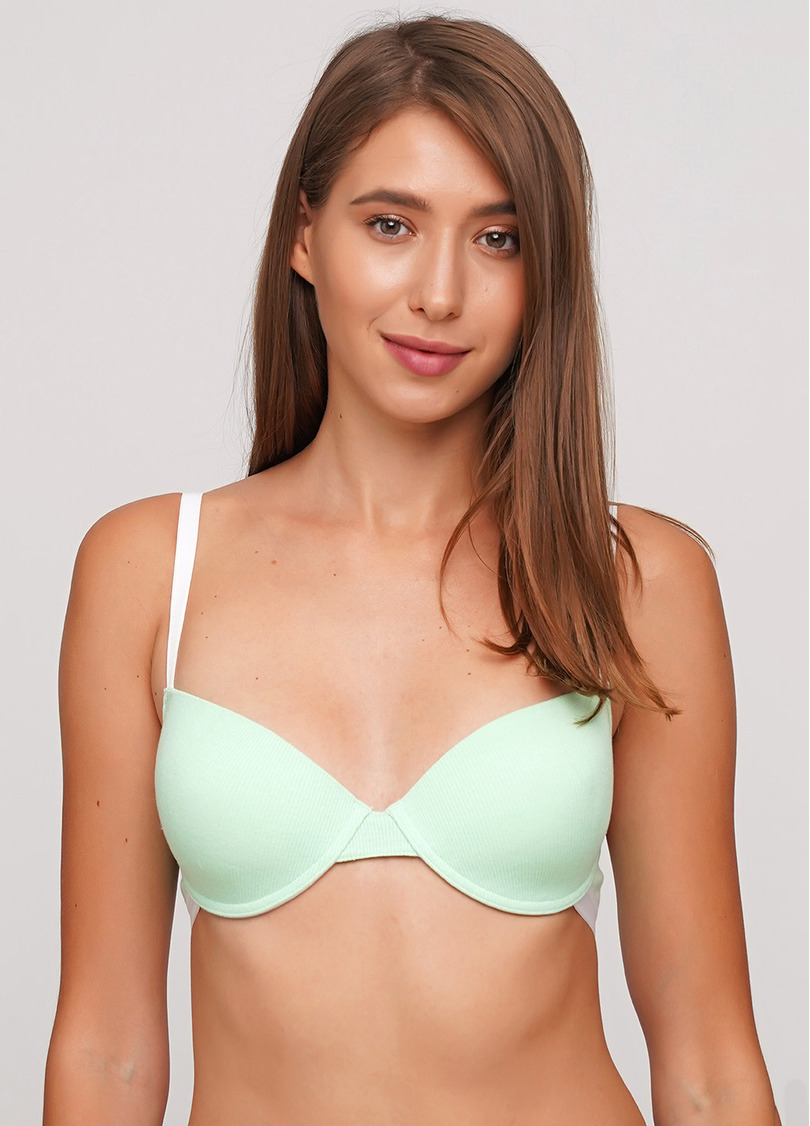 Бавовняний бюстгальтер з формованою чашкою Elegia 1522/60 (зелений)