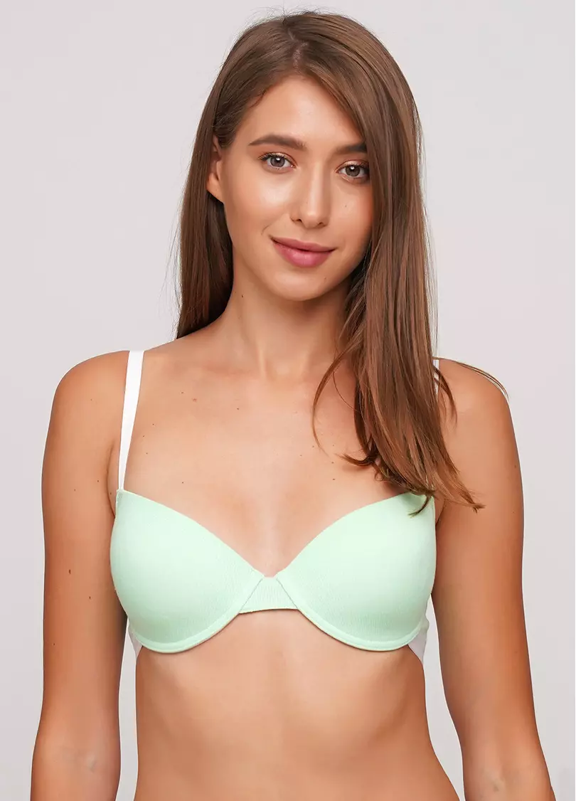 Хлопковый бюстгальтер с формованной чашкой Elegia 1522/60 (зеленый)